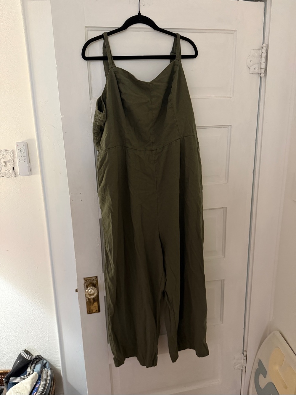 Old Navy Olive Utility Wide-Leg Jumpsuit
